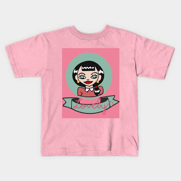 Lovely Kids T-Shirt by MaryGeekyArt911